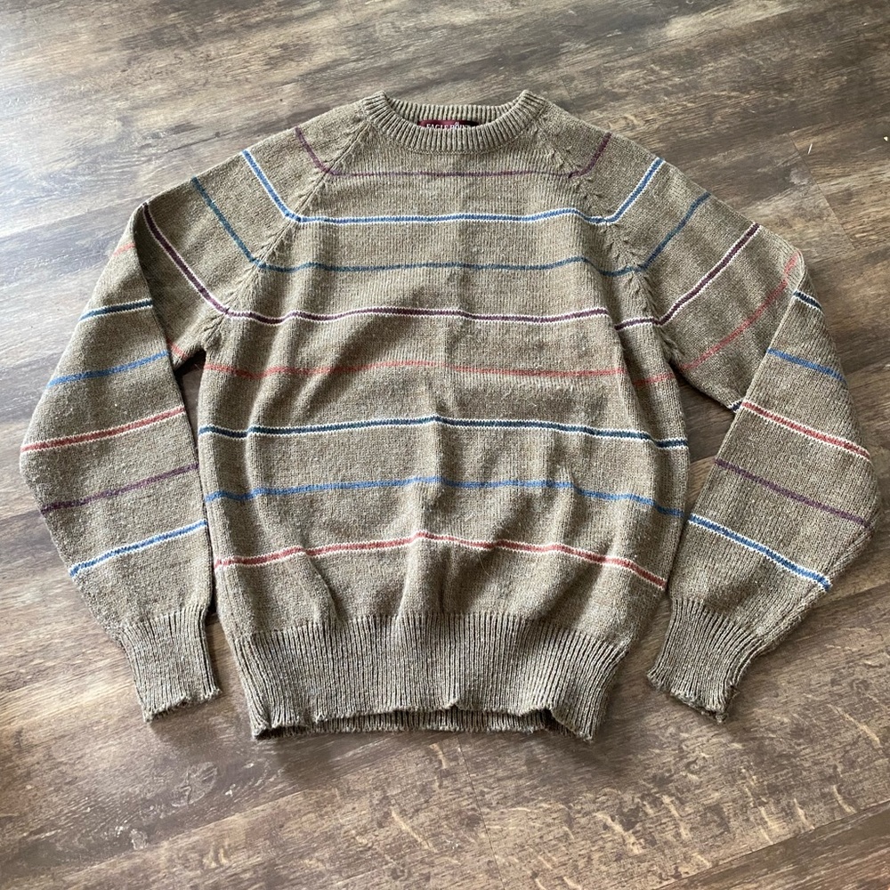 Brown striped sweater